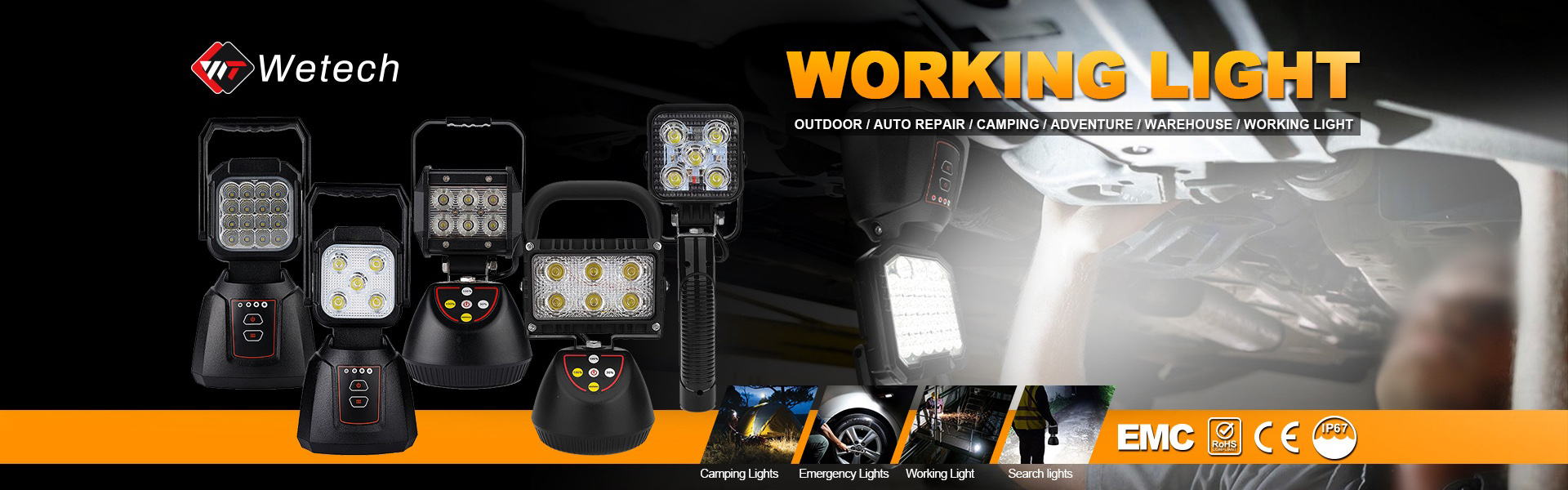 جهاز عرض شعار Gobbo ، LED Work Light ، LED Forklift Light,Wetech Electronic Technology Limited